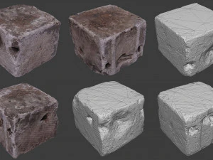 scanned construction debris pack 3D Model