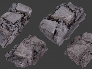 scanned construction debris pack 3D Model