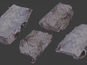 scanned construction debris pack 3D Model