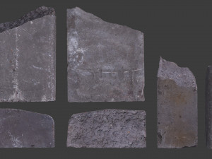 scanned construction debris pack 3D Model
