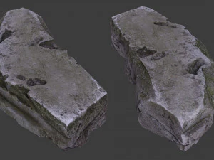 scanned construction debris pack 3D Model