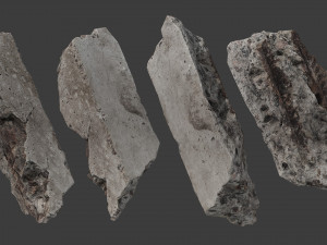 scanned construction debris pack 3D Model