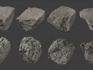 scanned construction debris pack 3D Model