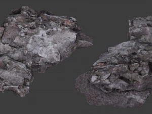 scanned construction debris pack 3D Model