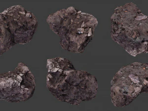 scanned construction debris pack 3D Model