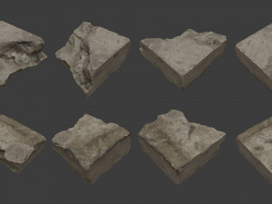 scanned construction debris pack 3D Model