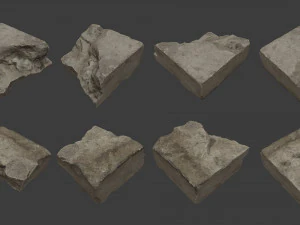 scanned construction debris pack 3D Model