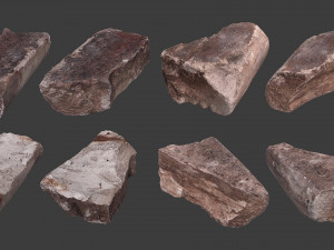 scanned construction debris pack 3D Model