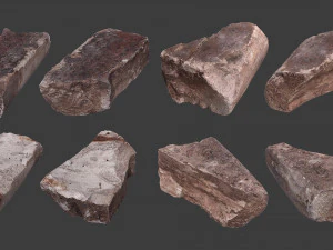 scanned construction debris pack 3D Model