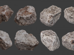 scanned construction debris pack 3D Model