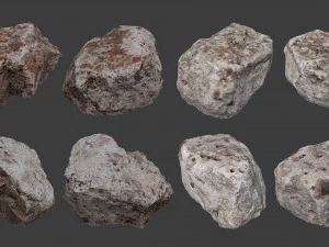 scanned construction debris pack 3D Model