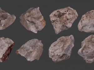 scanned construction debris pack 3D Model