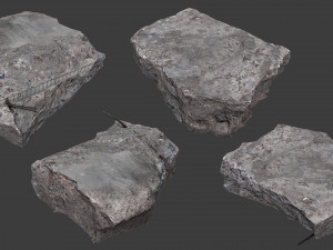 scanned construction debris pack 3D Model