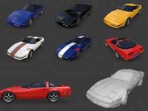 american cars ultimate collection Modello 3D