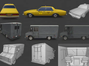 american cars ultimate collection 3D Model