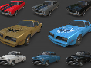 american cars ultimate collection Modello 3D