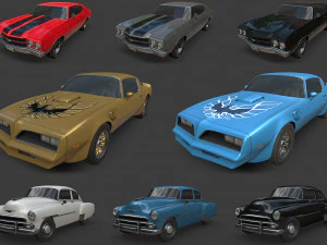american cars ultimate collection 3D Model