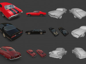 american cars ultimate collection Modello 3D