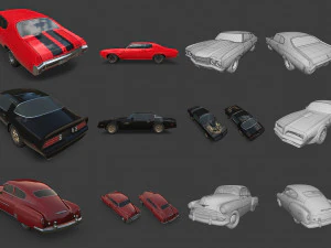 american cars ultimate collection 3D Model