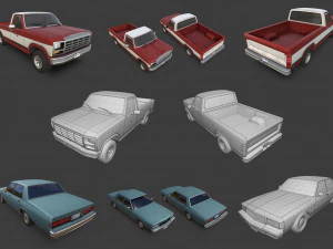 american cars ultimate collection 3D Model