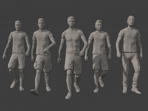 lowpoly rigged male essentials Modèle 3D