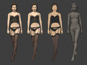 lowpoly hileli insanlar 3D Model