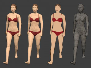 lowpoly hileli insanlar 3D Model