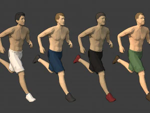 lowpoly hileli insanlar 3D Model