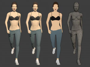 lowpoly hileli insanlar 3D Model