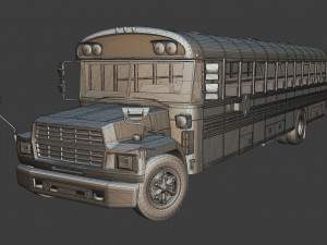 school bus Model 3D