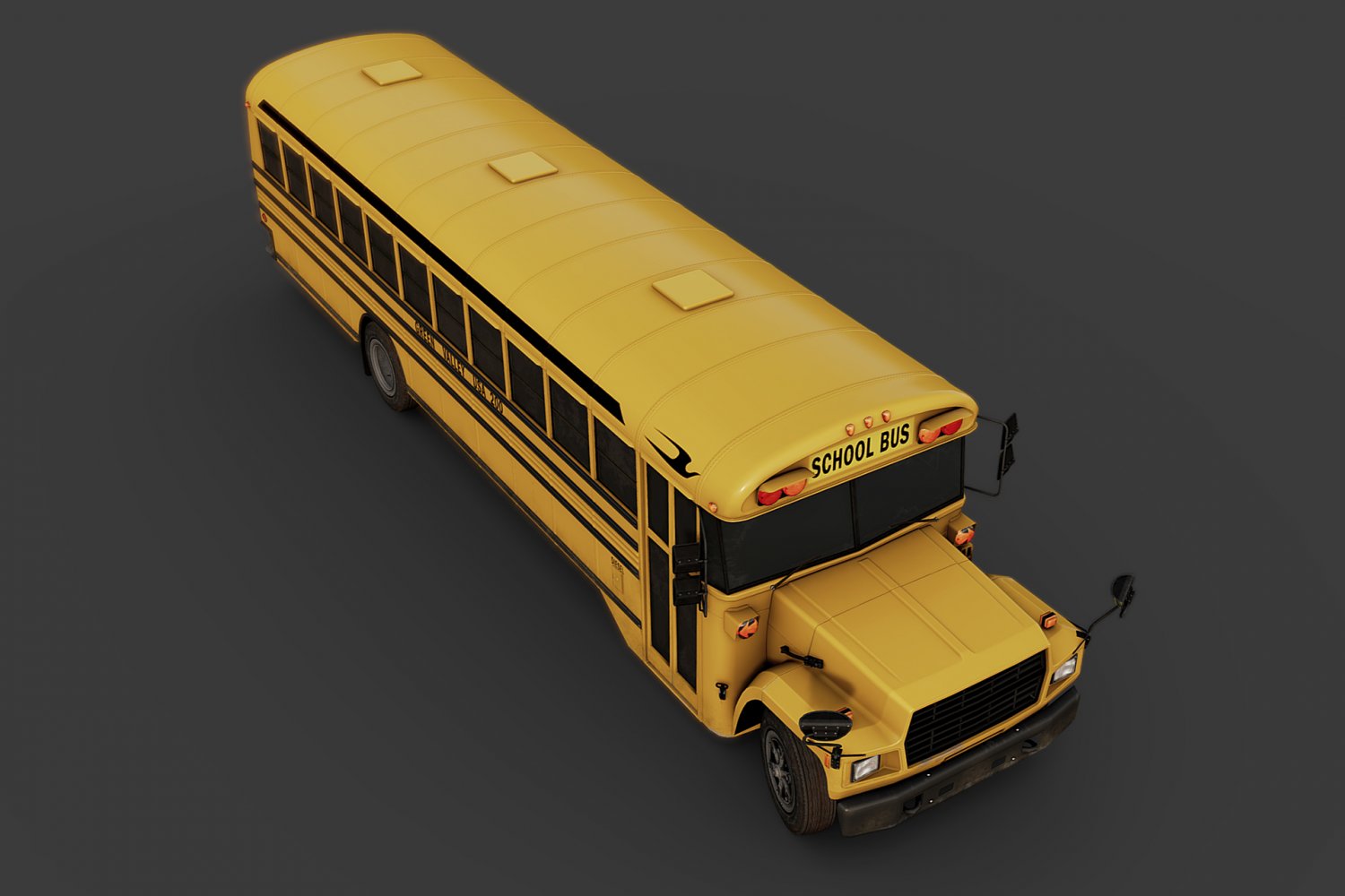 Bus 3d model. Школьный автобус 3д модель. школьный автобус 3d модель. low poly school bus. school bus -low poly by mswoodvine.
