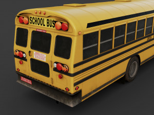 school bus Model 3D