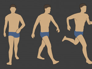 rigged lowpoly male character - jim Modelo 3D