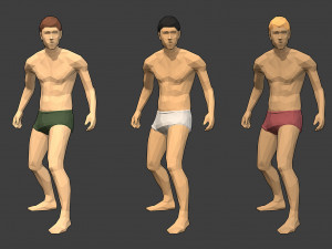 rigged lowpoly male character - jim Modelo 3D