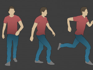 rigged lowpoly male character - tim Modelo 3D
