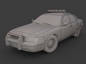 new york police car Model 3D
