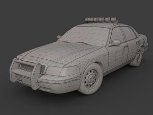 new york police car 3D Model