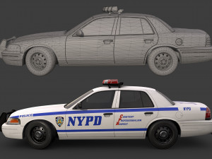 new york police car Model 3D