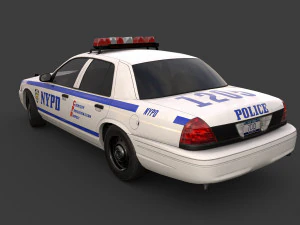 new york police car 3D Model