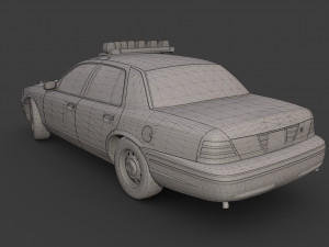 new york police car Model 3D