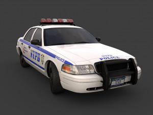 new york police car Model 3D