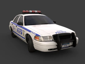 new york police car 3D Model