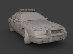 new york police car 3D Model