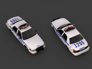 new york police car Model 3D
