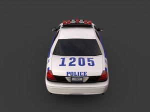 new york police car Model 3D
