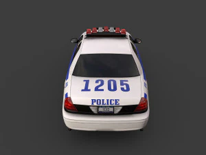 new york police car 3D Model