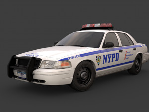 new york police car Model 3D