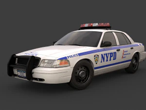 new york police car 3D Model