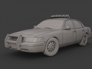 new york police car Model 3D