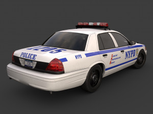 new york police car Model 3D
